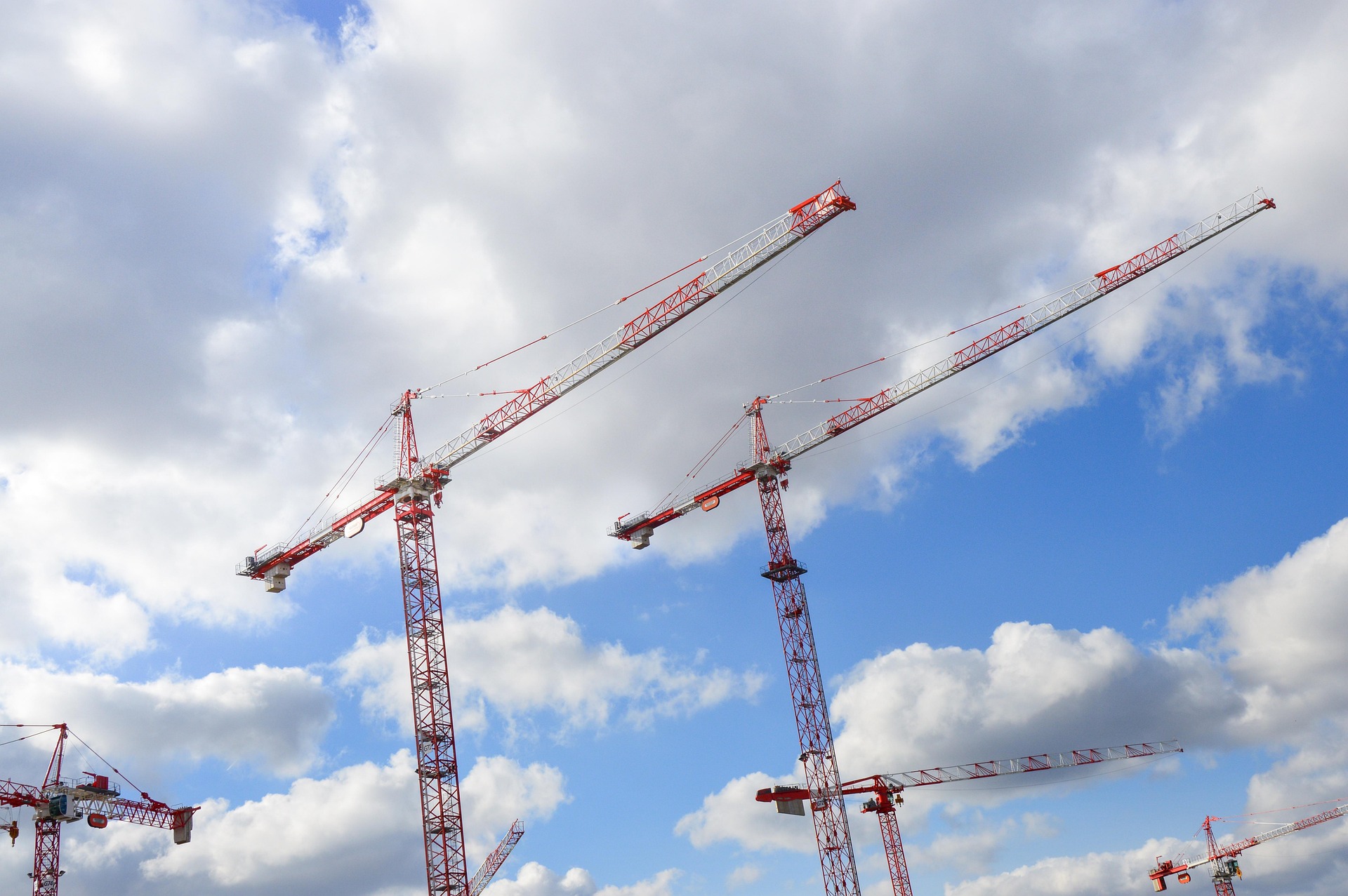 Modern building under construction